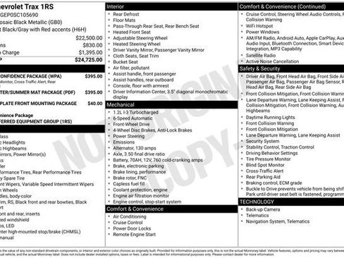 Used 2025 Chevrolet Trax RS FWD image 2
