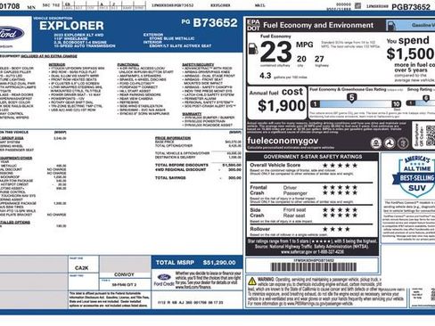 Used 2023 Ford Explorer XLT w/ Equipment Group 202A AWD/4WD image 11