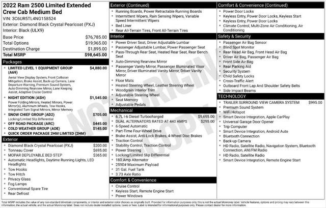 Certified 2022 RAM 2500 Limited AWD/4WD image 4