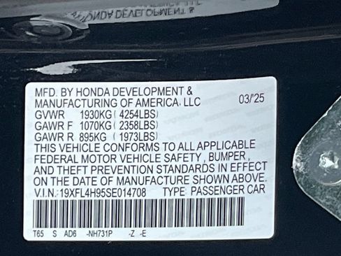 Used 2025 Honda Civic Sport Touring image 35