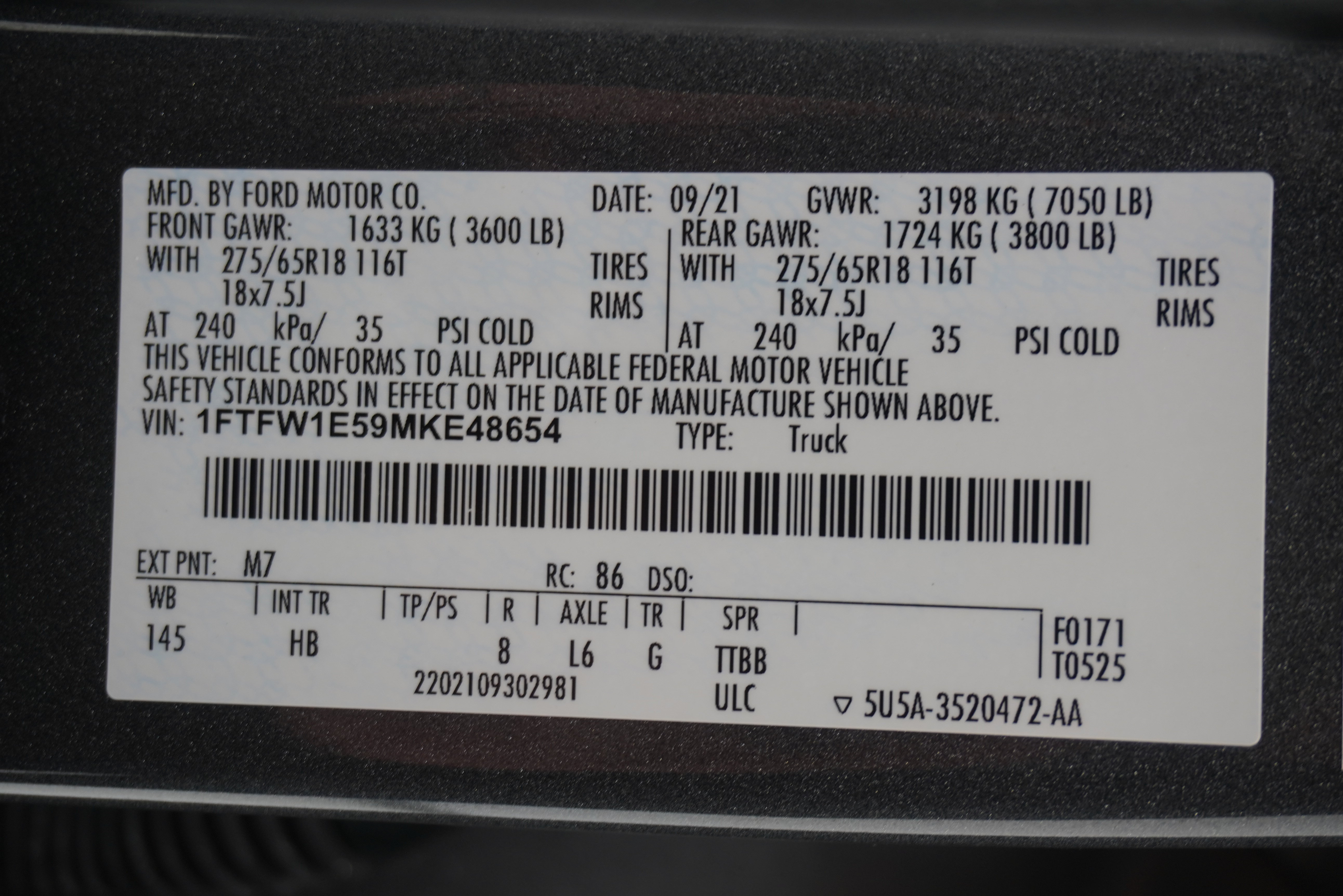 Used 2021 Ford F150 Lariat w/ Equipment Group 502A High AWD/4WD image 41