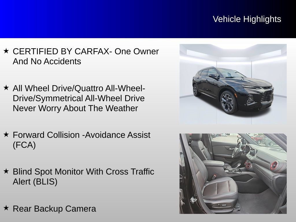 Used 2022 Chevrolet Blazer RS w/ Enhanced Convenience Package AWD/4WD image 4