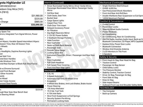 Used 2014 Toyota Highlander LE AWD/4WD image 28