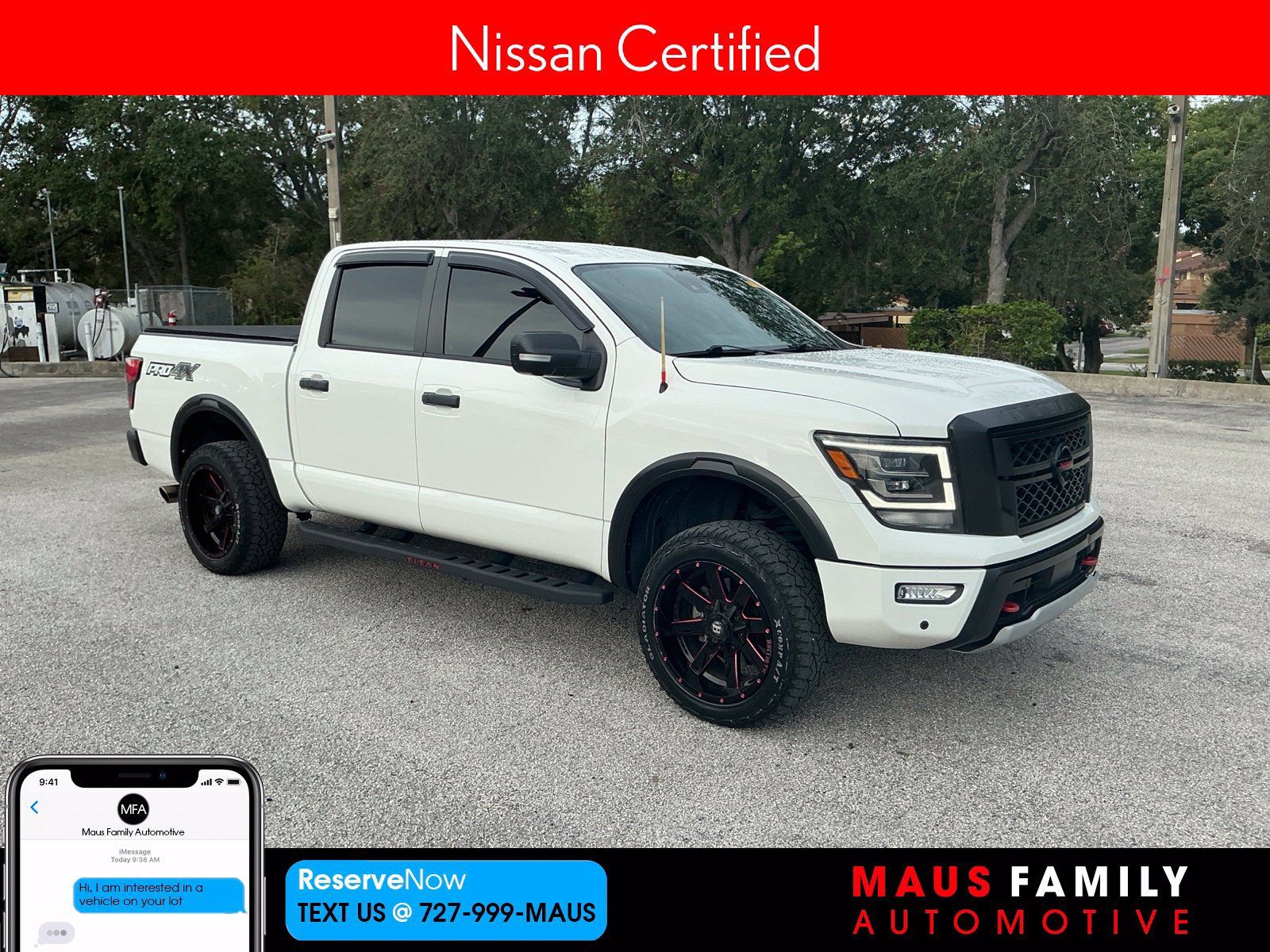 Certified 2021 Nissan Titan PRO-4X w/ Pro-4x Convenience Package AWD/4WD image 1