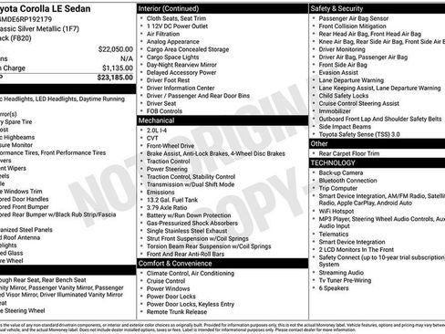 Certified 2024 Toyota Corolla LE FWD image 4