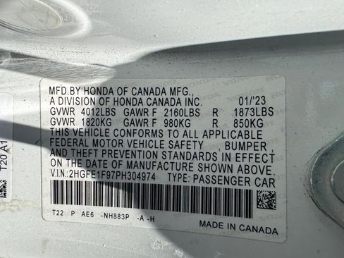 Used 2023 Honda Civic Touring image 18