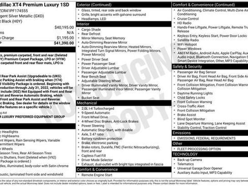 Used 2023 Cadillac XT4 Premium Luxury image 44