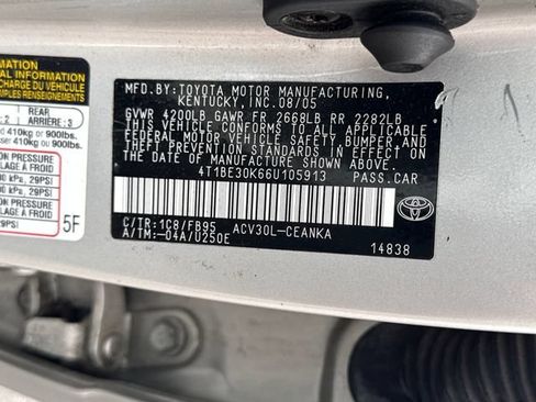Used 2006 Toyota Camry LE FWD image 21