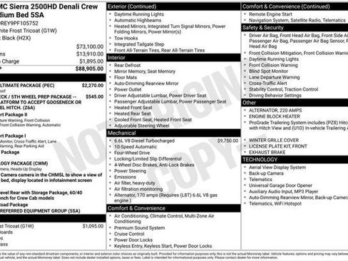 Used 2023 GMC Sierra 2500 Denali w/ Denali Ultimate Package AWD/4WD image 2