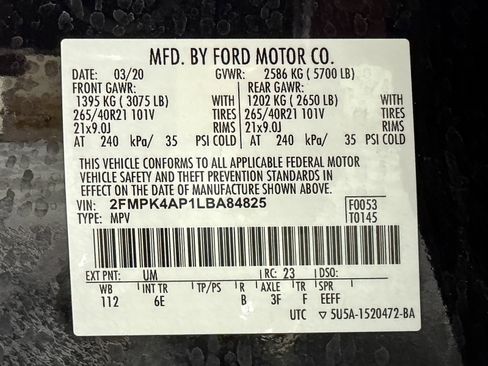 Used 2020 Ford Edge ST w/ Equipment Group 401A image 15