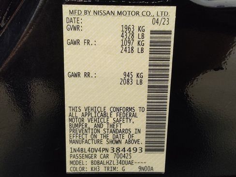 Used 2023 Nissan Altima 2.5 SV w/ SV Premium Package FWD image 33