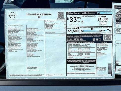 New 2026 Nissan Sentra SV image 12