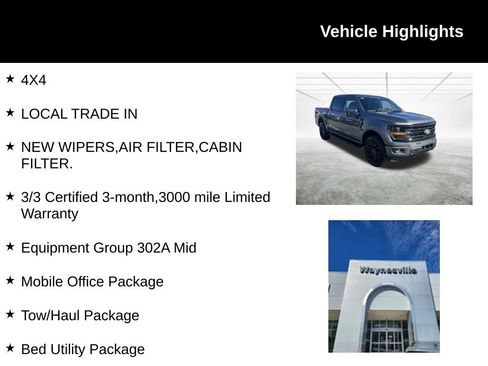 Used 2025 Ford F150 XLT w/ Equipment Group 302A MID image 2