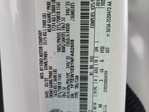 Used 2022 Ford F150 Tremor w/ Equipment Group 402A High image 19