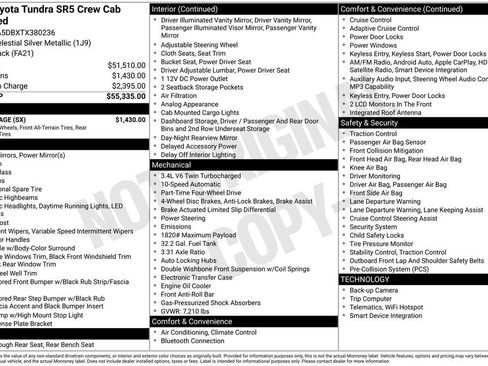 Used 2026 Toyota Tundra SR5 w/ SX Package AWD/4WD image 25