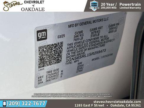 Used 2025 Chevrolet Tahoe Premier AWD/4WD image 39