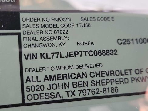 New 2026 Chevrolet Trax RS w/ Sunroof Package image 21