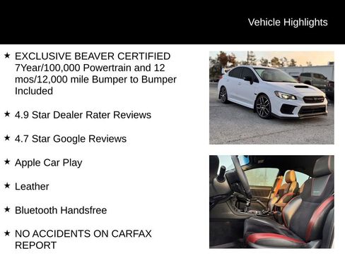 Used 2020 Subaru WRX STI w/ Popular Package #3 (IZT) image 6
