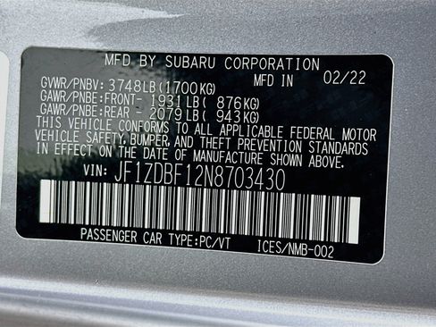 Used 2022 Subaru BRZ Limited RWD image 12
