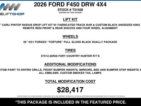 Used 2026 Ford F450 Platinum AWD/4WD image 2
