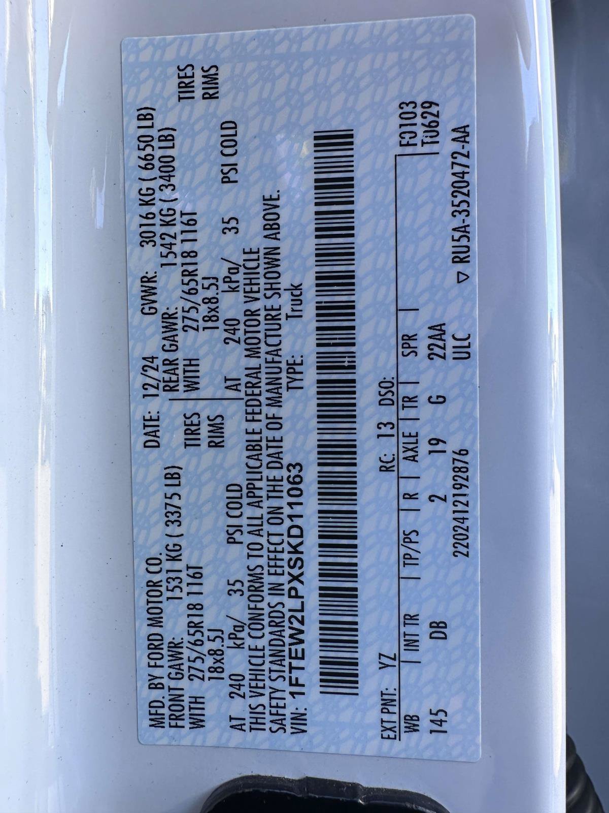 Certified 2025 Ford F150 STX AWD/4WD image 31