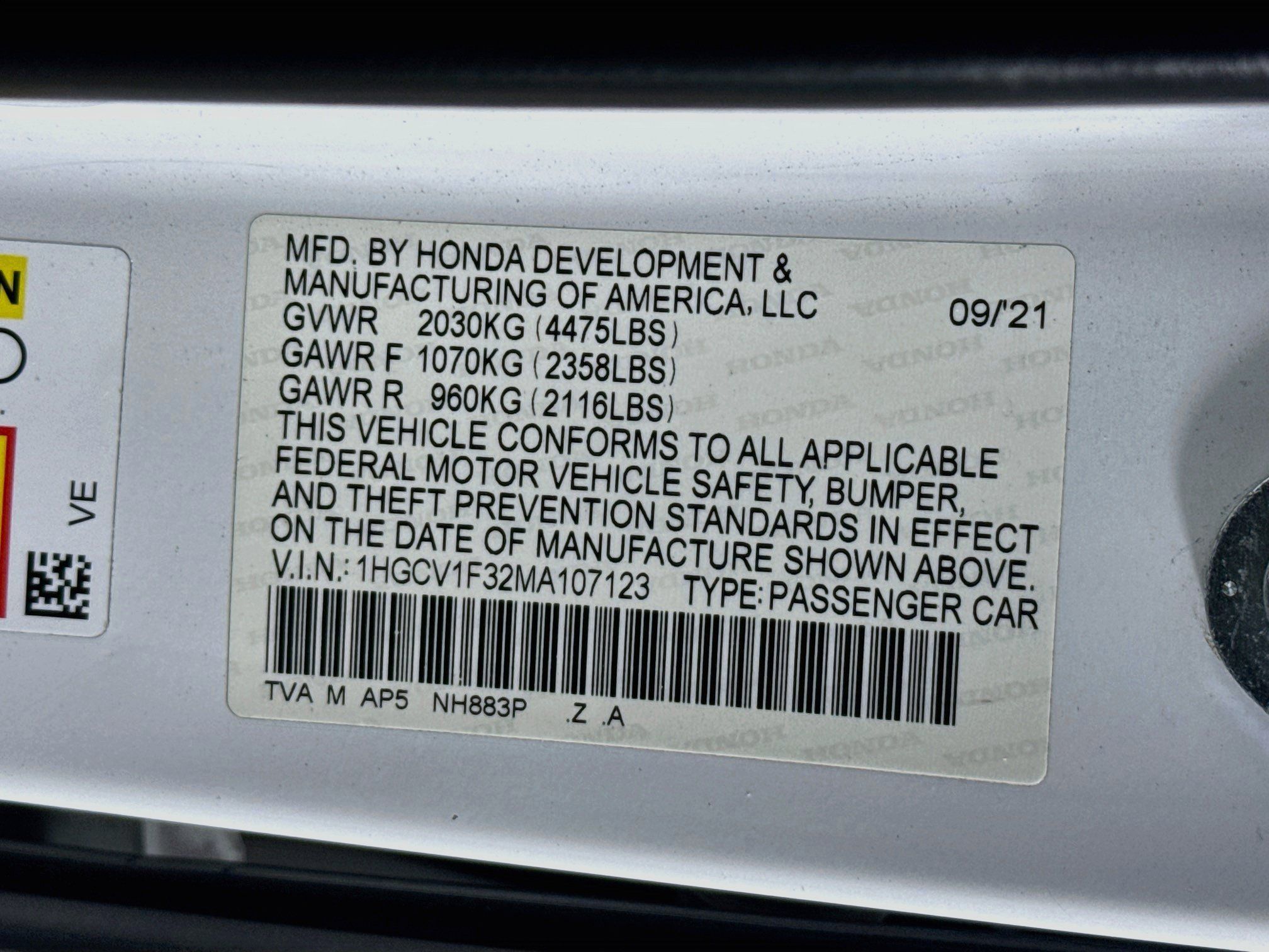 Used 2021 Honda Accord Sport image 36