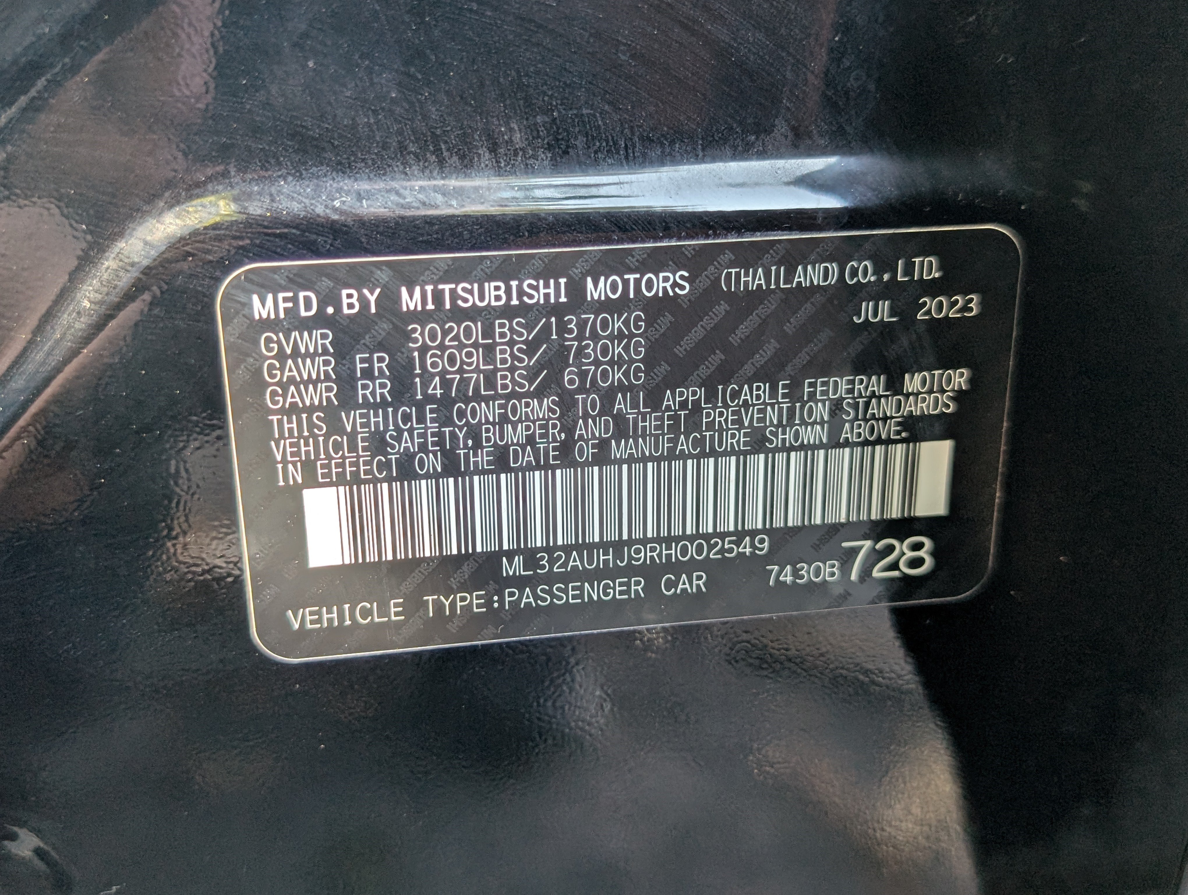 Used 2024 Mitsubishi Mirage ES FWD image 33