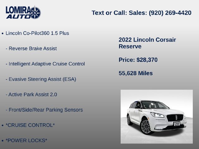 Used 2022 Lincoln Corsair Reserve w/ Equipment Group 201A AWD/4WD image 33