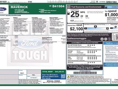 Certified 2025 Ford Maverick Lariat w/ Black Appearance Package AWD/4WD image 6