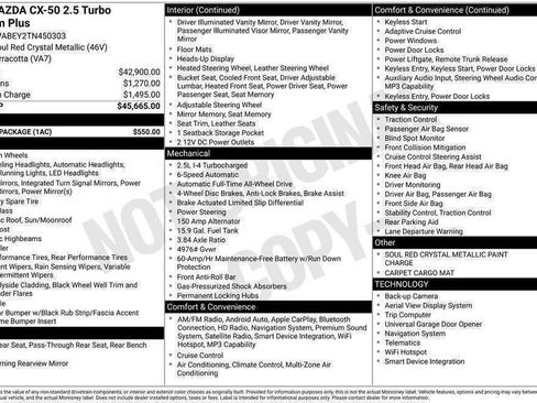Certified 2026 MAZDA CX-50 2.5 Turbo w/ Accent Package AWD/4WD image 37