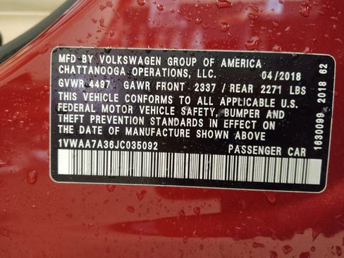 Used 2018 Volkswagen Passat 2.0T R-Line FWD image 33