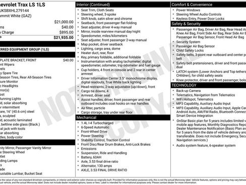 Used 2017 Chevrolet Trax LS FWD image 11