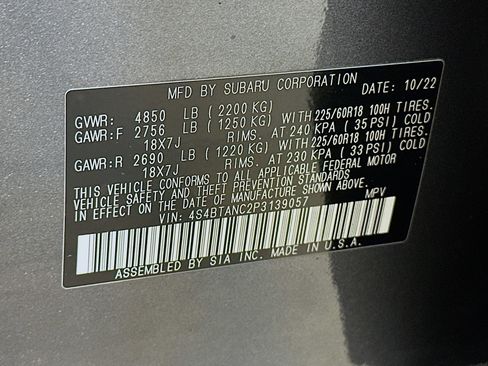 Used 2023 Subaru Outback Limited AWD/4WD image 12