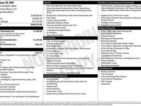 Used 2021 Lexus IS 300 w/ Comfort Package image 3