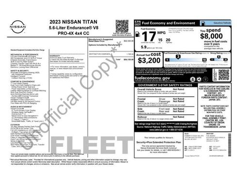 Used 2023 Nissan Titan PRO-4X AWD/4WD image 4