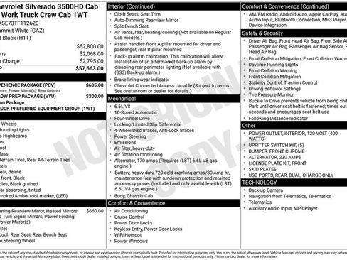 New 2026 Chevrolet Silverado 3500 W/T w/ WT Convenience Package AWD/4WD image 25