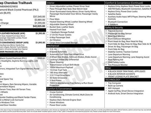 Used 2022 Jeep Cherokee Trailhawk w/ Premium Leather Package image 15