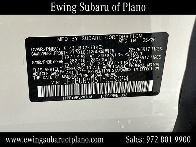 Used 2026 Subaru Outback Wilderness AWD/4WD image 34