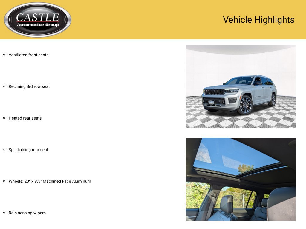 Used 2021 Jeep Grand Cherokee L Overland w/ Quick Order Package 25N AWD/4WD image 10