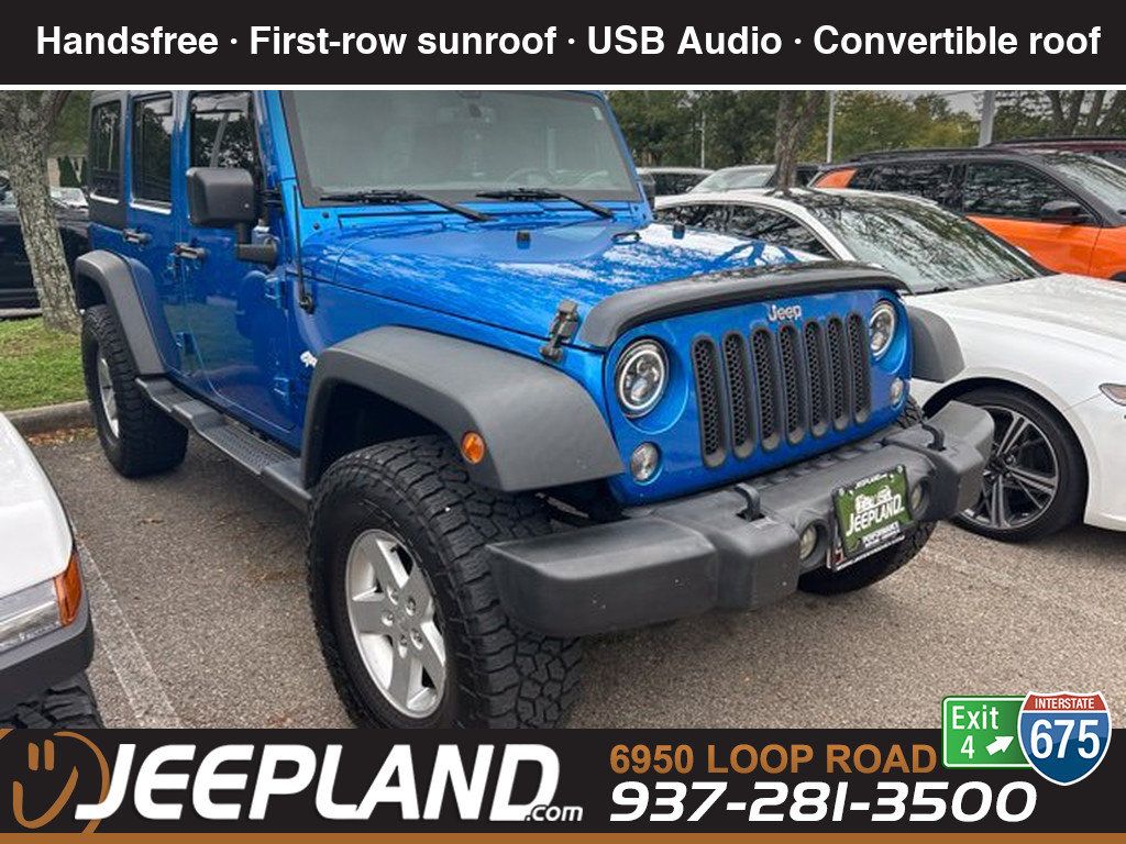 Used 2016 Jeep Wrangler Unlimited Sport w/ Quick Order Package 24S AWD/4WD image 1