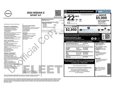 Certified 2024 Nissan Z Performance w/ Floor Mat Package RWD image 29