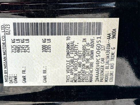 Used 2023 Nissan Maxima SR w/ Sport Mat Group image 33