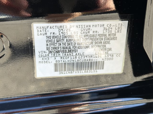 Certified 2025 Nissan Versa SR w/ Trunk Package FWD image 33