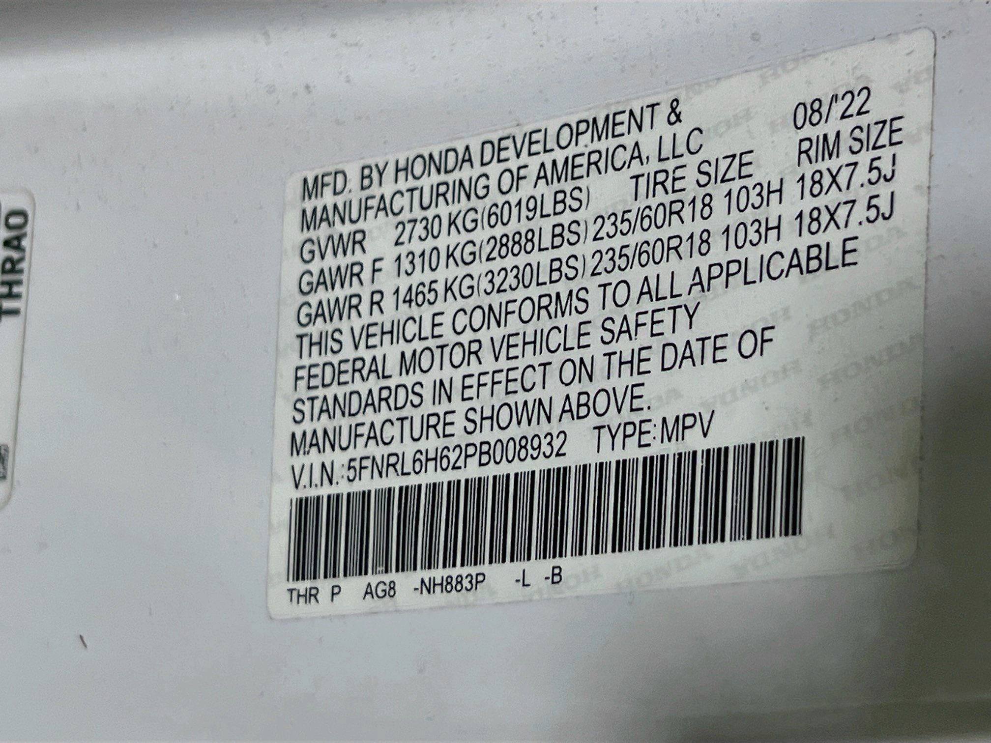 Used 2023 Honda Odyssey EX-L image 32