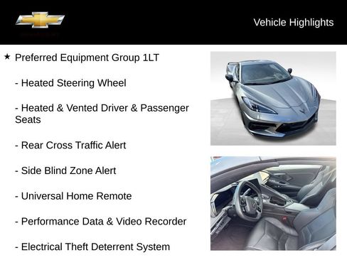 Used 2023 Chevrolet Corvette Stingray Preferred Cpe w/ Z51 Performance Package RWD image 11