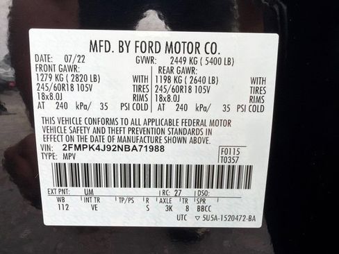 Used 2022 Ford Edge SEL w/ Convenience Package AWD/4WD image 16