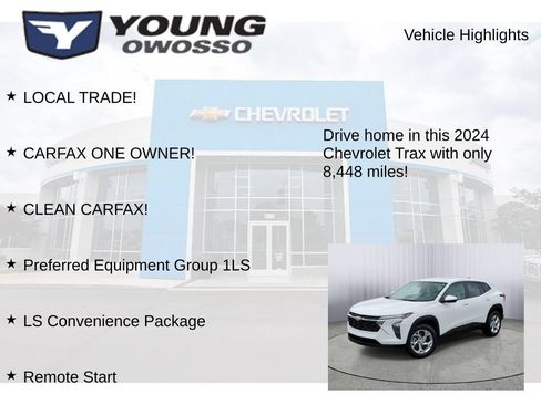 Used 2024 Chevrolet Trax LS w/ LS Convenience Package FWD image 7