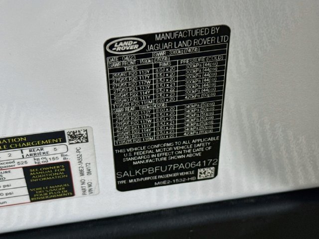 Used 2023 Land Rover Range Rover Long Wheelbase SE AWD/4WD image 33