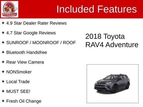 Used 2018 Toyota RAV4 Adventure AWD/4WD image 4