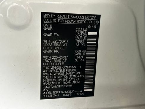 Used 2015 Nissan Rogue SV AWD/4WD image 21